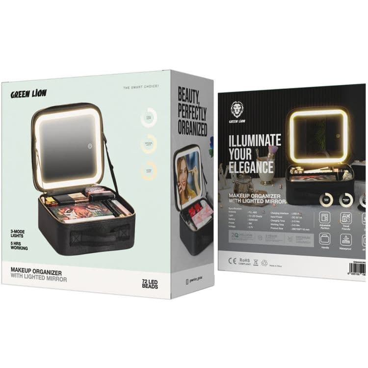 کیف آرایشی گرین لاین مدل GNMAKEORGBK — تصویر ۵