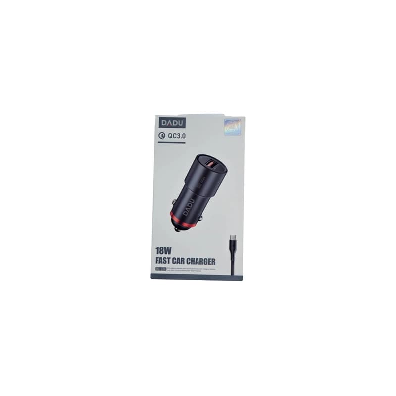 شارژر فندکی فست با کابل تایپ سی DADU DC-124 18W