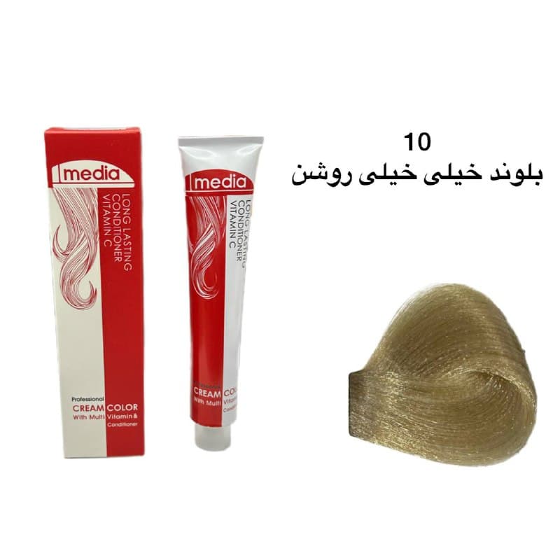 رنگ مو مدیا 10