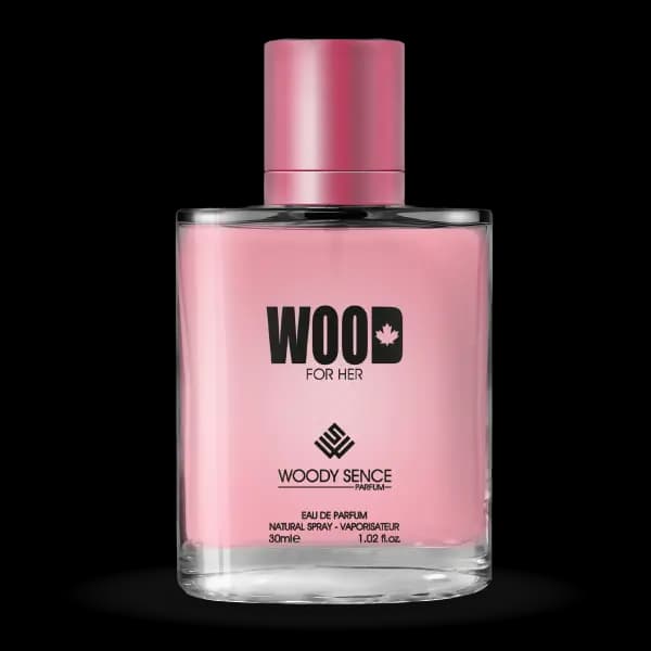 عطر جیبی زنانه وودی سنس مدل وود فور هر Wood for Her حجم 30 میلی لیتر