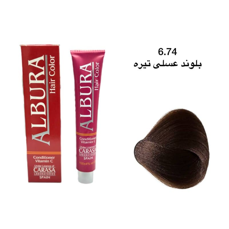 رنگ مو آلبورا 6.74