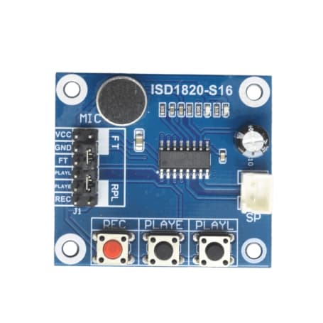 ماژول ضبط و پخش صدا ISD1820 با چیپ SMD — تصویر ۲