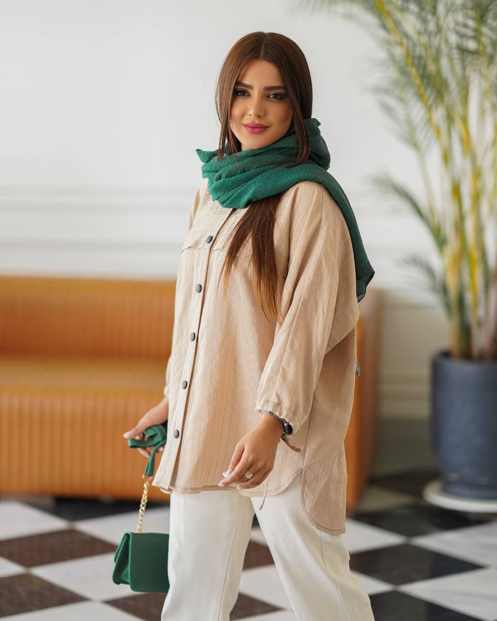 شومیز مانتویی دخترانه و زنانه شیک و خنک تابستانی — تصویر ۵