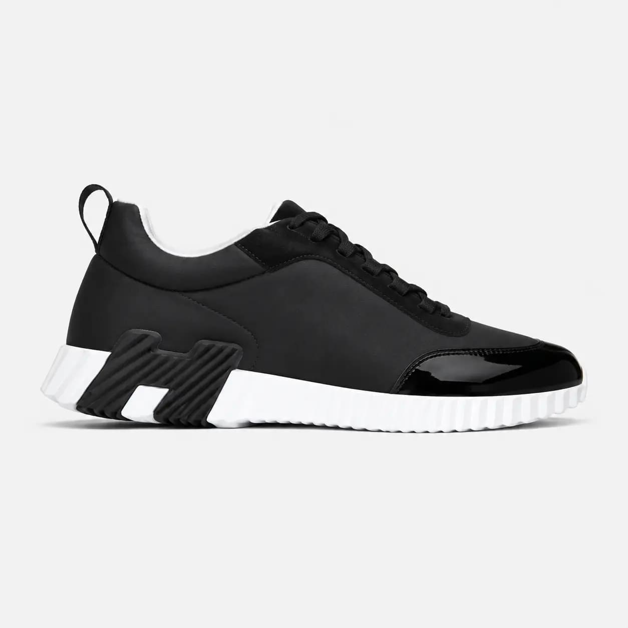 کتونی هرمس مشکی سفید | Hermès Bouncing Sneaker