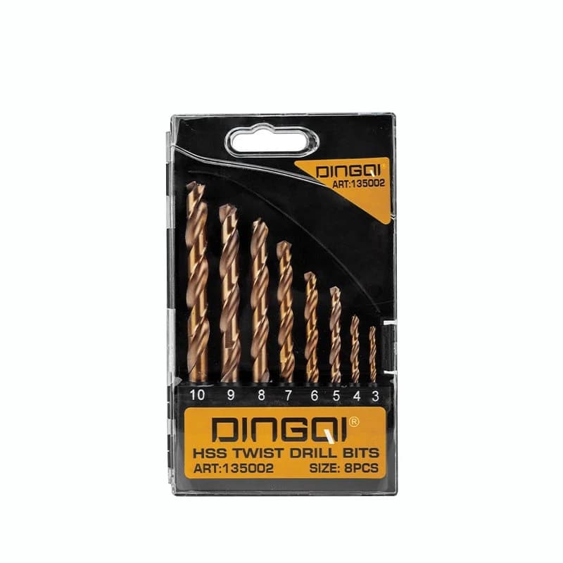 ست مته 8 عددی دینگی کد 135002 hss twist drill bits DINGQI با کیفیت و مقاوم