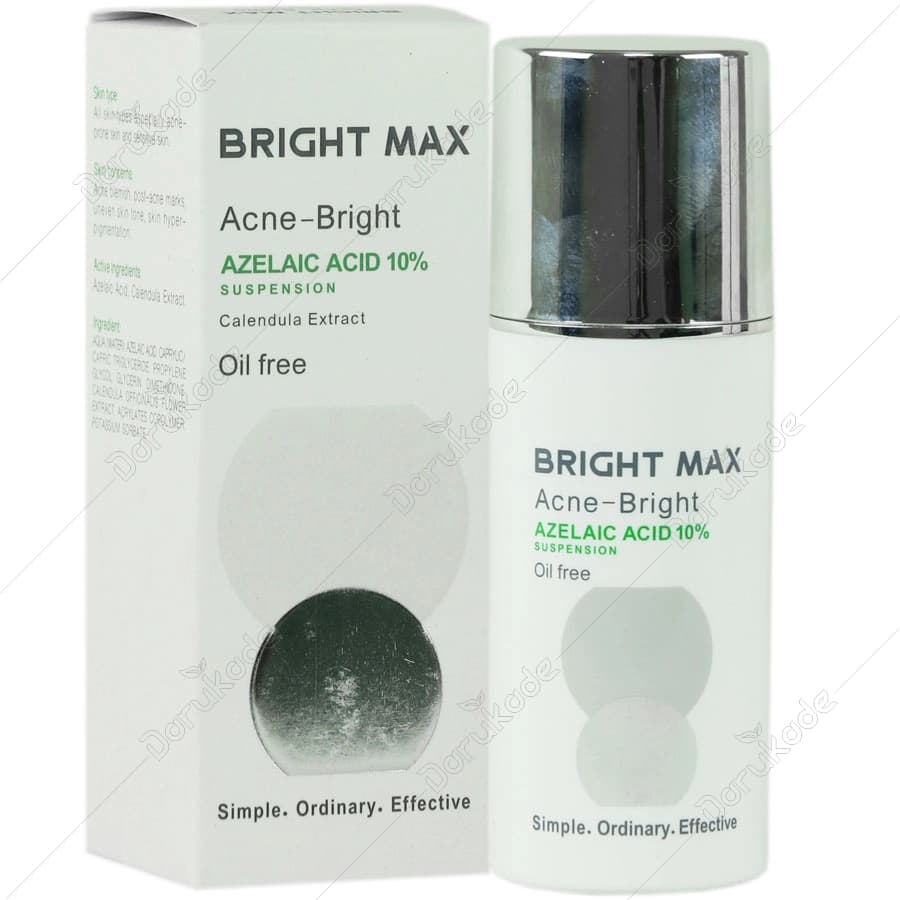 برایت مکس ( سوسپانسیون آکنه برایت آزلائیک اسید) BRIGHT MAX — تصویر ۲