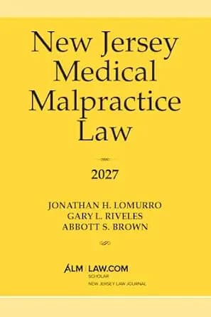 و دانلود نسخه کامل کتاب زبان اصلی New Jersey Medical Malpractice Law 2027 PDF | دانلود کتاب خارجی — تصویر ۲