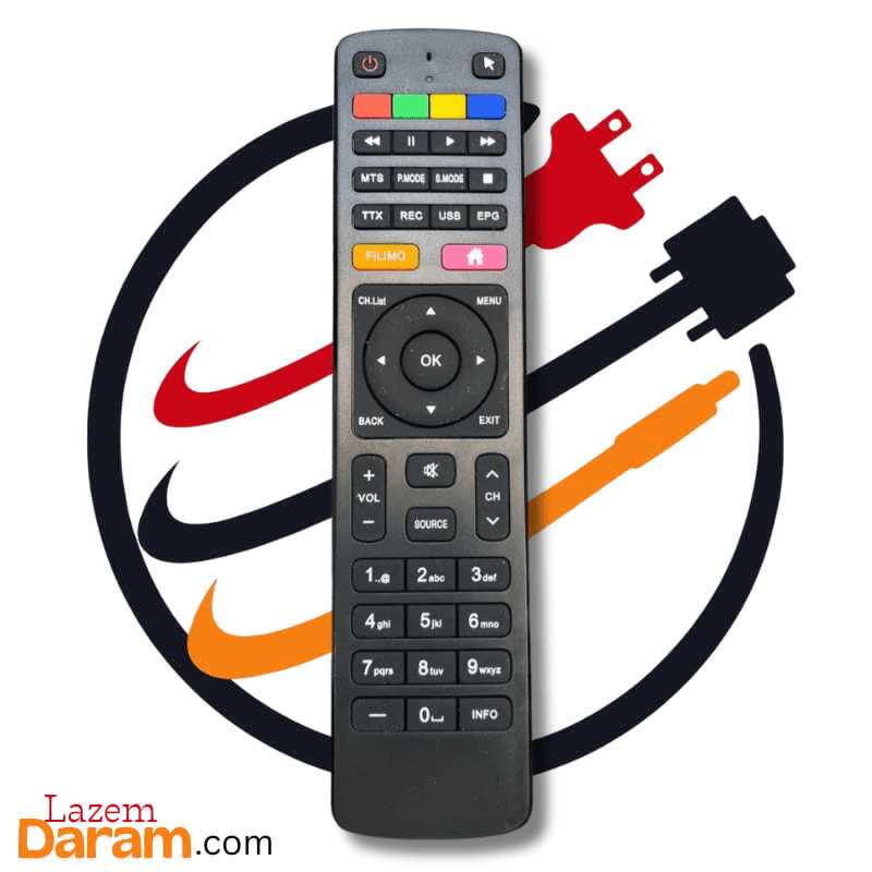 ریموت کنترل هوشمند تلویزیون هیمالیا / بنس / اکولوکس / لایف / هیوندای (دکمه فیلیمو) — تصویر ۲