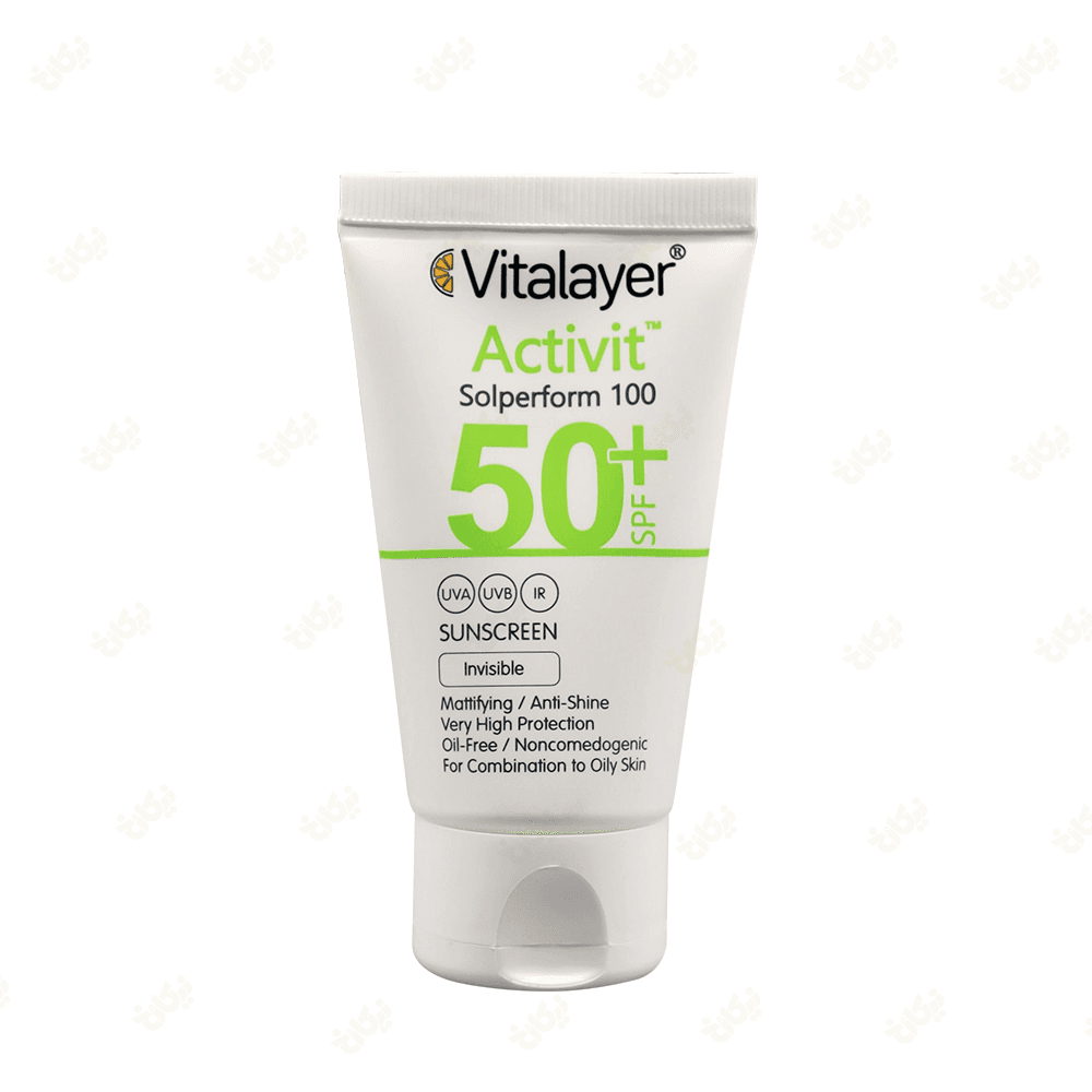 کرم ضد آفتاب اکتى ویت (پوست چرب) ویتالیر 40ml (بی رنگ) — تصویر ۲