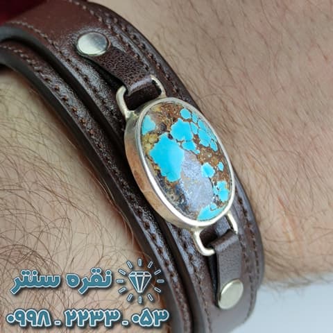 دستبند فیروزه نیشابوری مردانه و زنانه — تصویر ۴