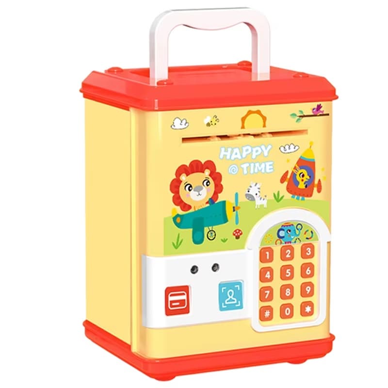 قلک طرح گاوصندوق رمزدار و اثرانگشتی شیر (Lion Money Safe) — تصویر ۴