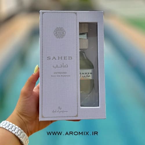 عطر ادکلن صاحب اینتنس سفید ارض الزعفران اورجینال (مشابه ایمجینیشن) | Saheb Intense Ard Al Zaafaran — تصویر ۳