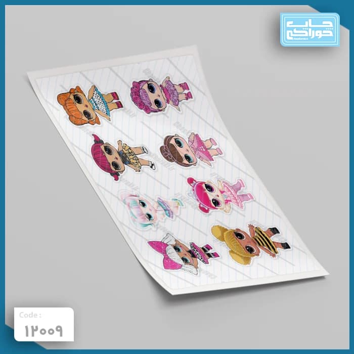 چاپ خوراکی دختر کد 12009 — تصویر ۲
