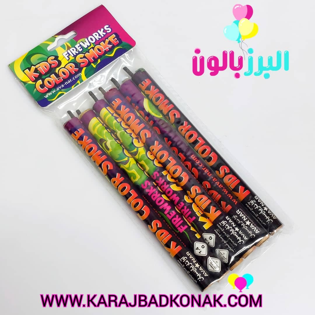 دود رنگی کودک 6عددی — تصویر ۴