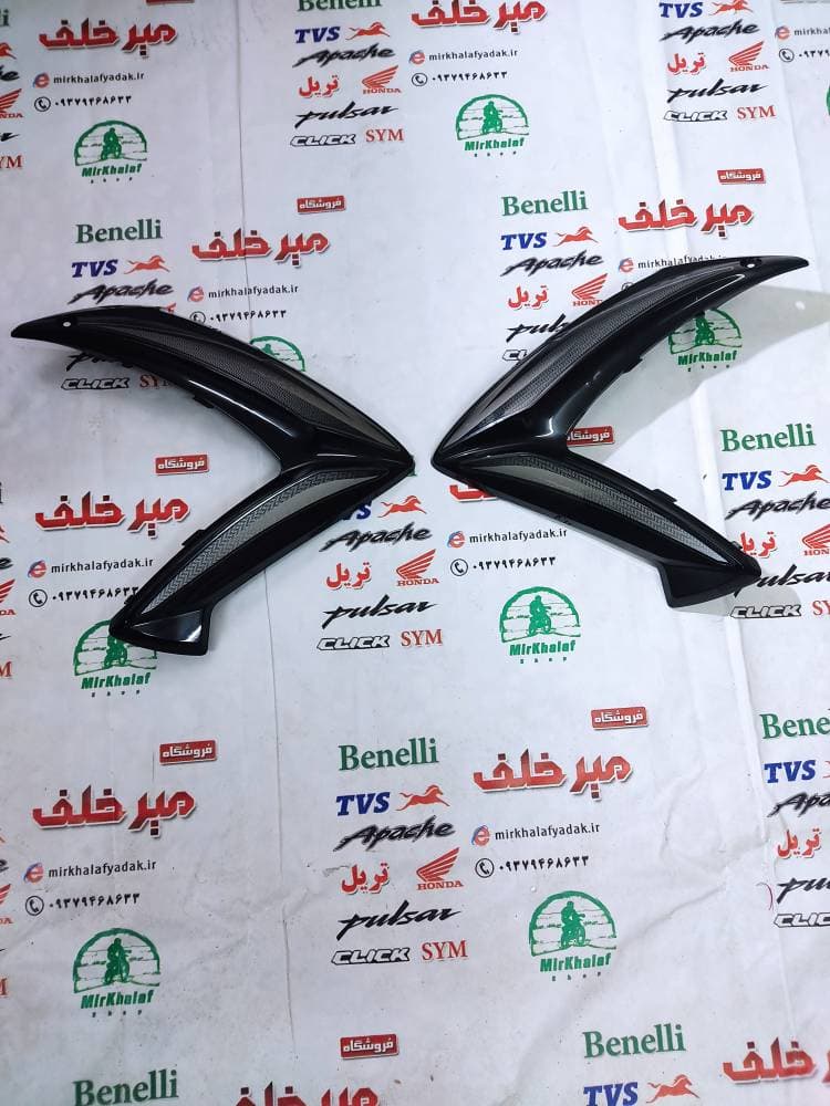 باله (قاب کاور فلاپ) بیرونی بغل باک موتور تریل فلات پرواز طرح crf سی ار اف شرکتی (مشکی)