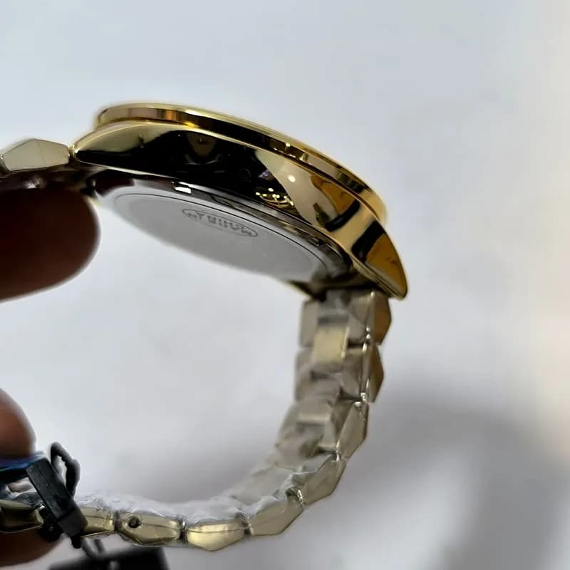 ساعت مردانه الگانس طرح سه موتور ژاپن – رنگ ثابت – ضد آب – 114001 — تصویر ۸