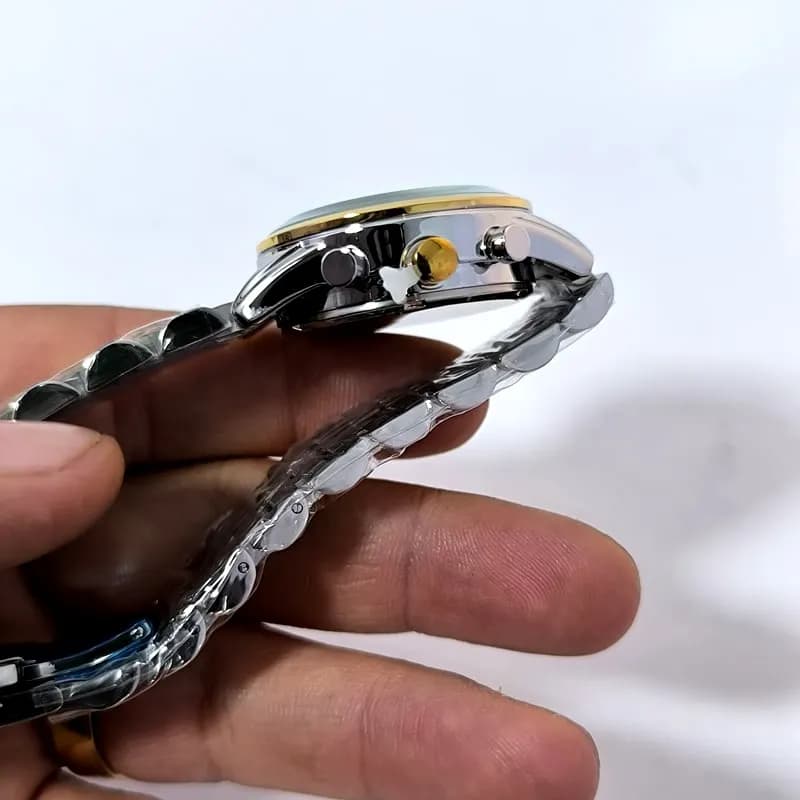 ساعت زنانه رومانسون والنتینو – موتور ژاپن – تاریخ دار – طرح سه موتور – 1463 — تصویر ۴