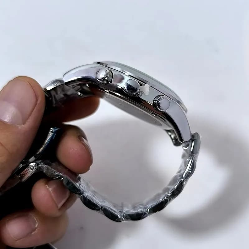 ساعت مردانه رومانسون والنتینو – موتور ژاپن – تاریخ دار – طرح سه موتور – 1458 — تصویر ۵