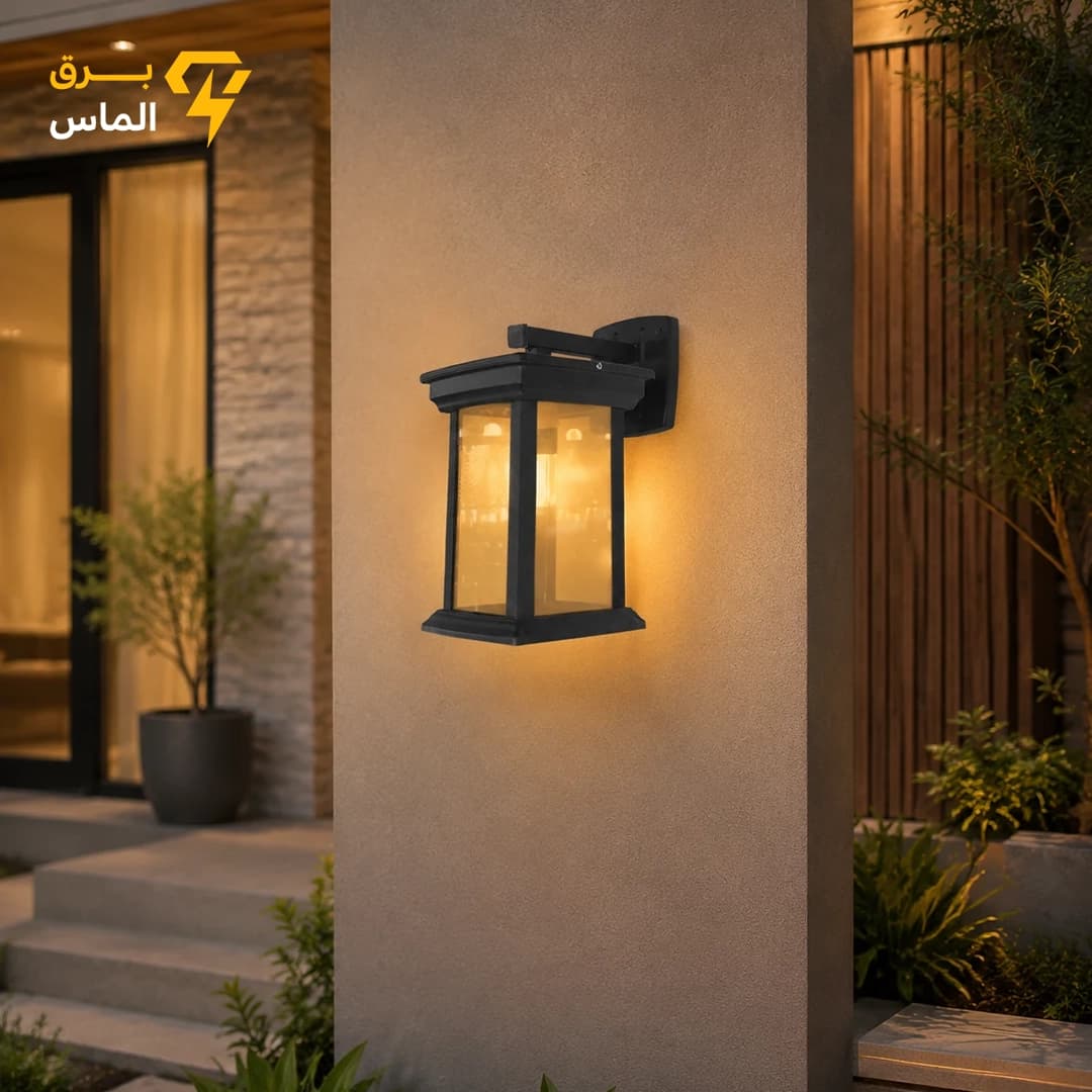 چراغ دیواری روناک شفاف شیشه شامپاینی