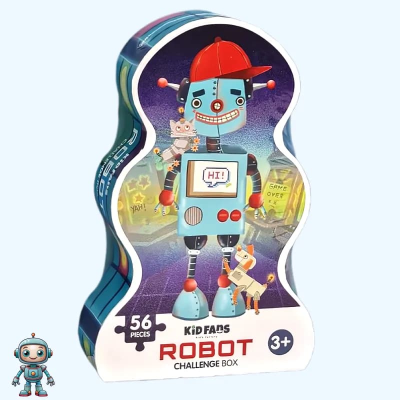 پازل کودک 56 تکه مدل ربات KID FANS ROBOT کد KS2444