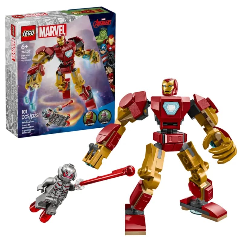 لگو Iron Man Mecha vs. Ultron سری مارول کد 76307