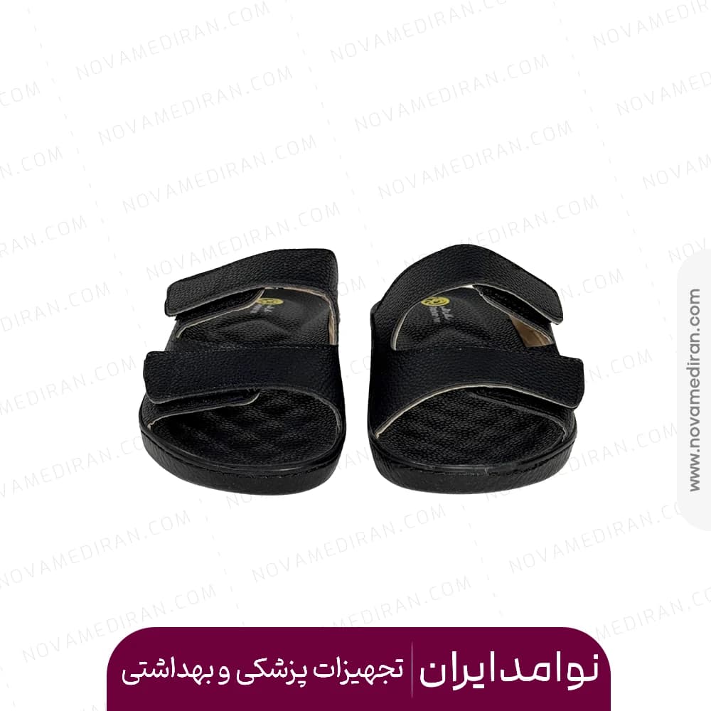 صندل مردانه طبی برند پاتکان طب کد ۲۰۹ رنگ مشکی — تصویر ۵