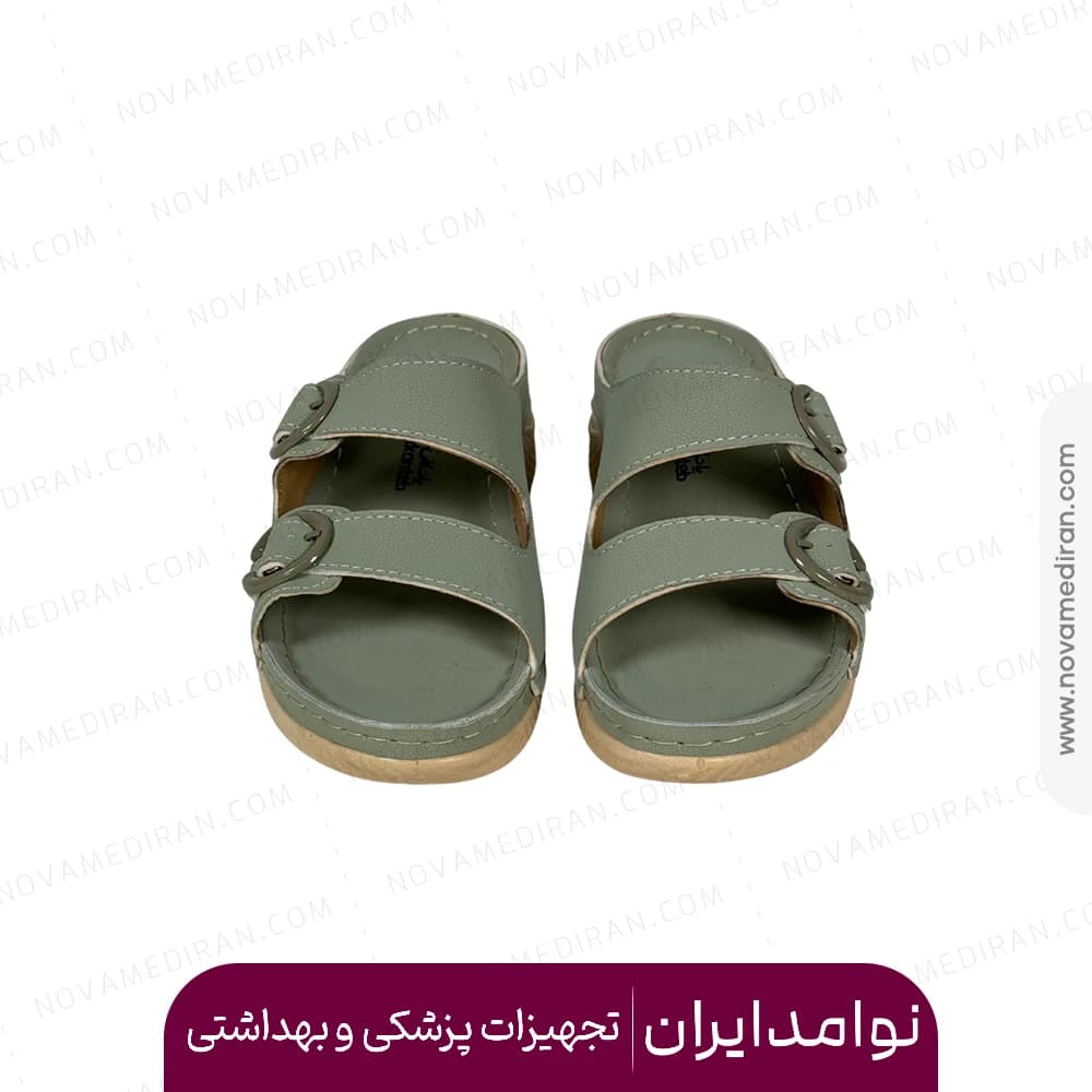 صندل زنانه طبی برند پاتکان طب کد ۹۷۴ رنگ سبز — تصویر ۳
