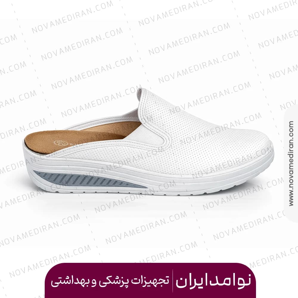 صندل طبی زنانه جلوبسته پاتکان طب کد ۶۳۹ سفید