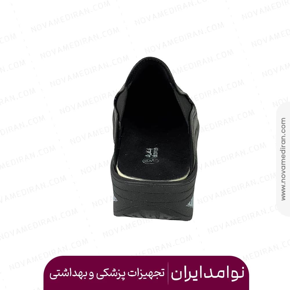 صندل طبی زنانه جلوبسته پاتکان طب کد ۶۳۹ مشکی — تصویر ۴