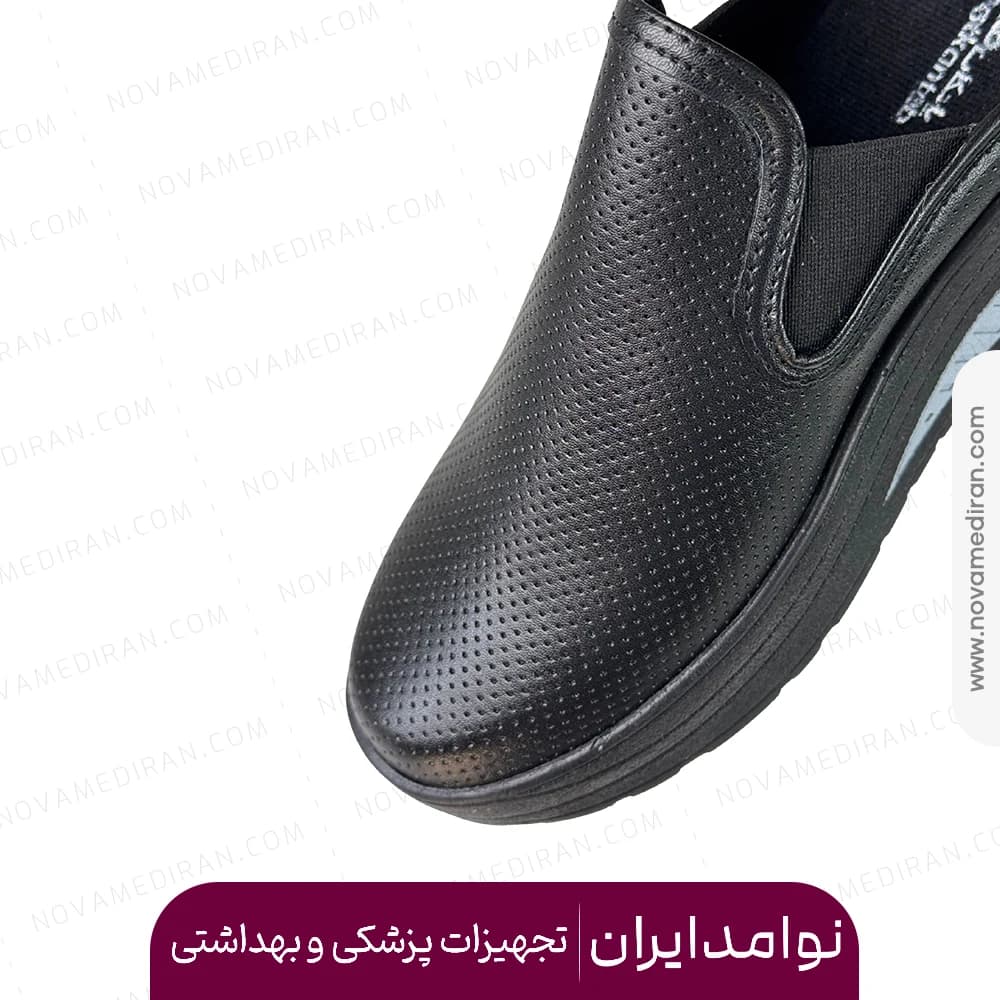 صندل طبی زنانه جلوبسته پاتکان طب کد ۶۳۹ مشکی — تصویر ۵