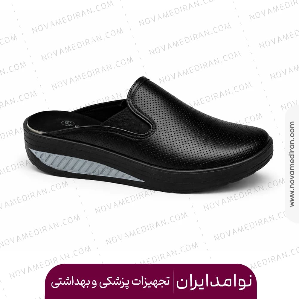 صندل طبی زنانه جلوبسته پاتکان طب کد ۶۳۹ مشکی