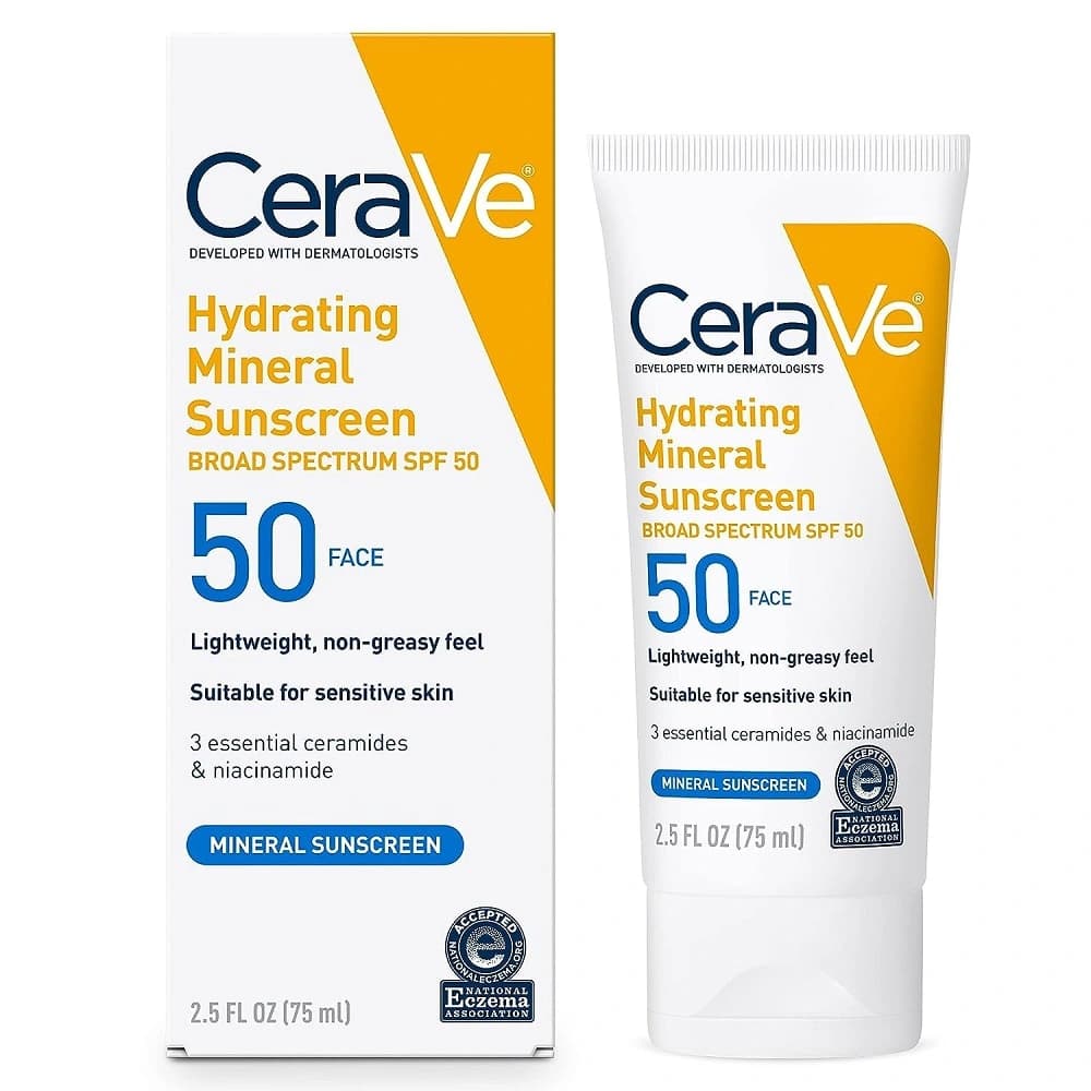 کرم ضد آفتاب مینرال آبرسان SPF50 سراوی — تصویر ۳