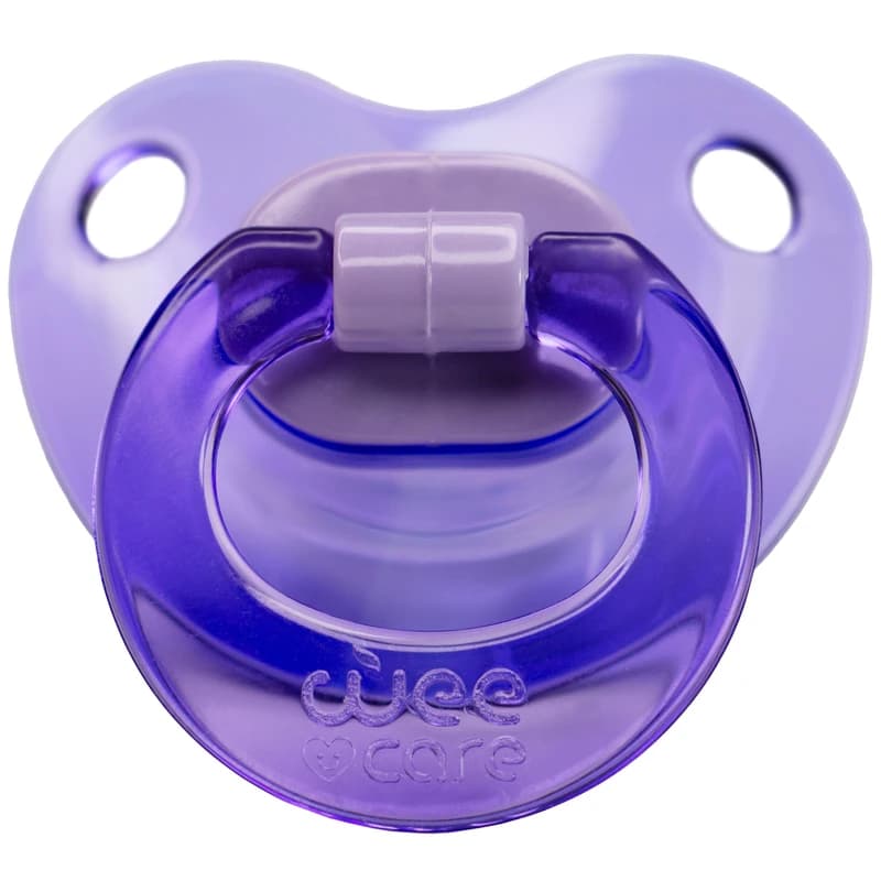 پستانک ارتودنسی وی کر مدل شفاف ساده fancy سایز +12ماه (Wee Care-P109) — تصویر ۲