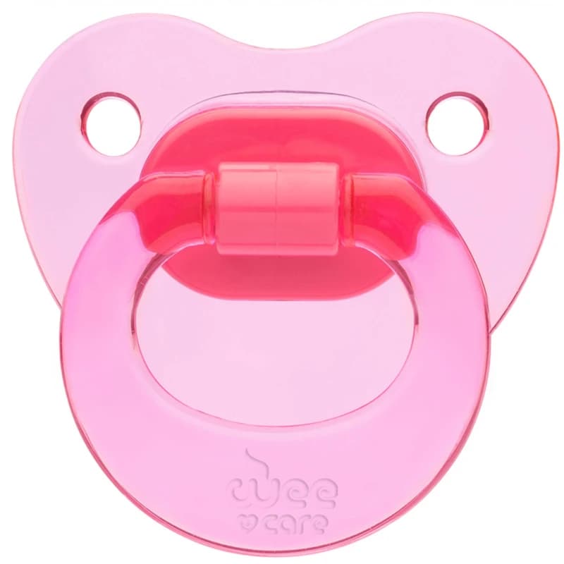 پستانک ارتودنسی وی کر مدل شفاف ساده fancy سایز 6-12ماه -(Wee Care-P108)