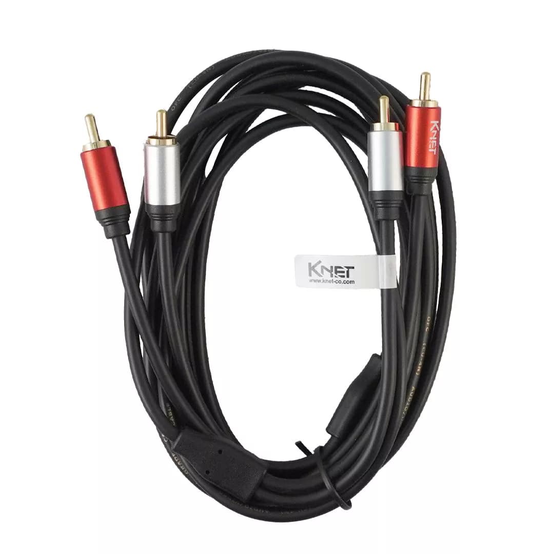 کابل صدا 2 به 2 RCA کی نت 3 متری K-C137 — تصویر ۸