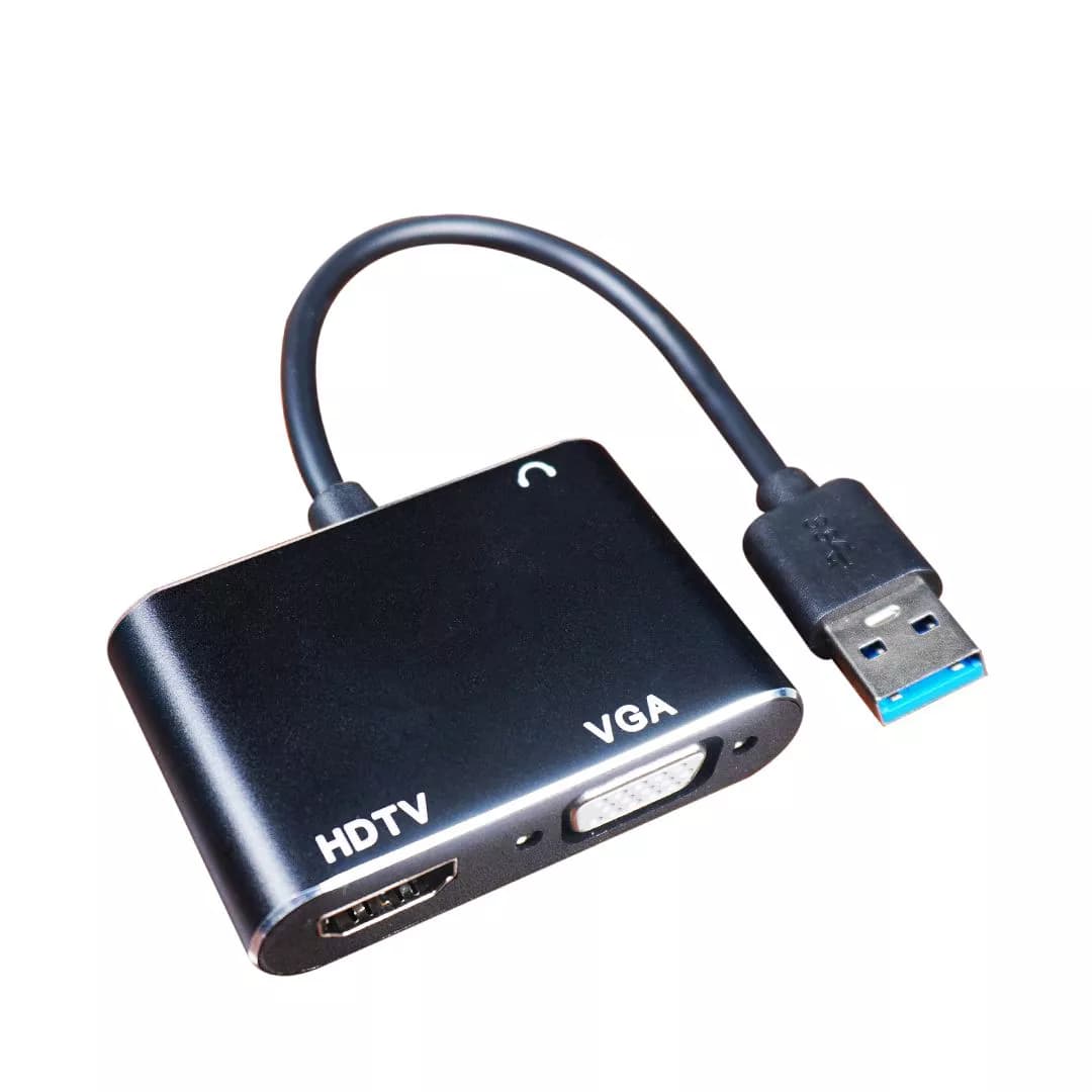 مبدل USB 3.0 به HDMI و VGA کی نت K-CO82 — تصویر ۲