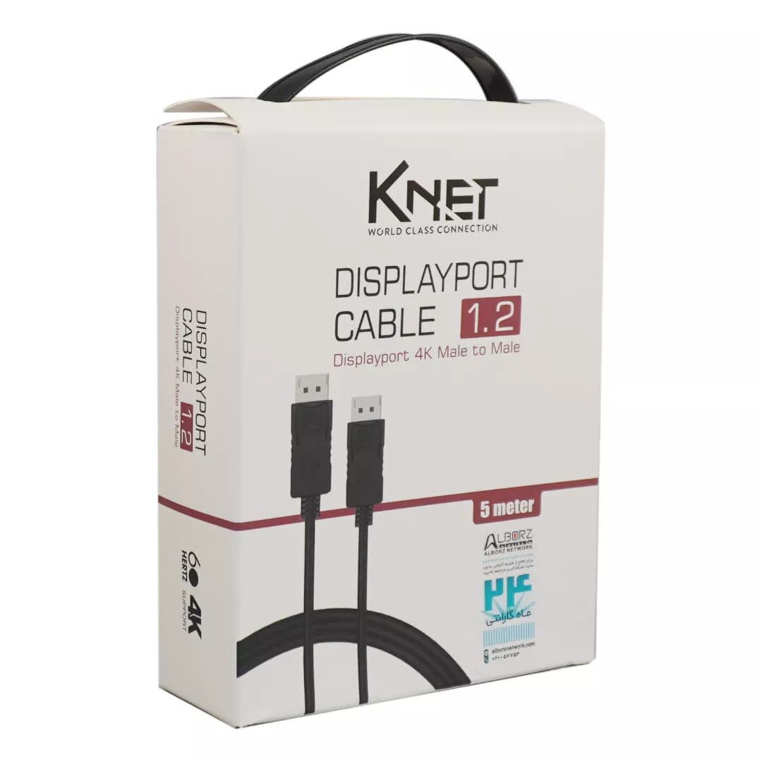 کابل DisplayPort 1.2 کی نت 5 متری K-C302 — تصویر ۴