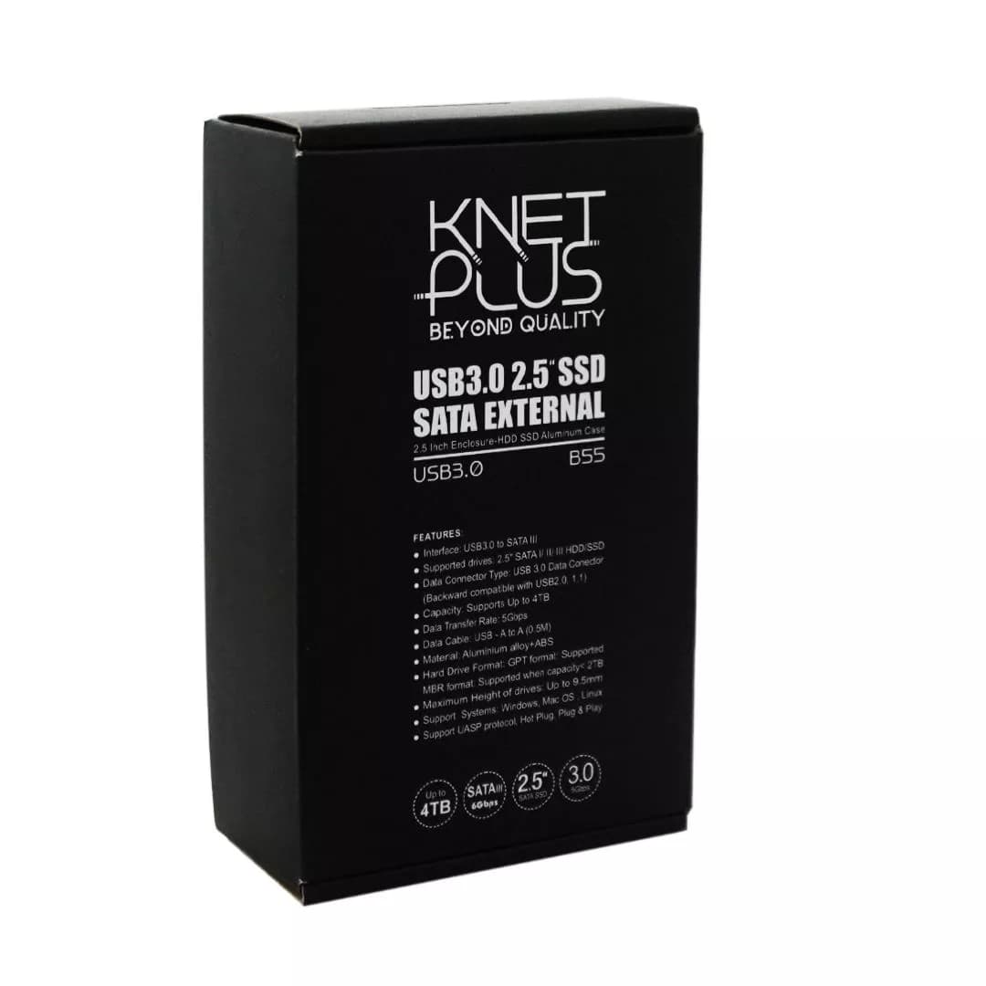 باکس هارد فلزی 2.5 اینچ USB 3.0 کی نت پلاس KP-B55 — تصویر ۵