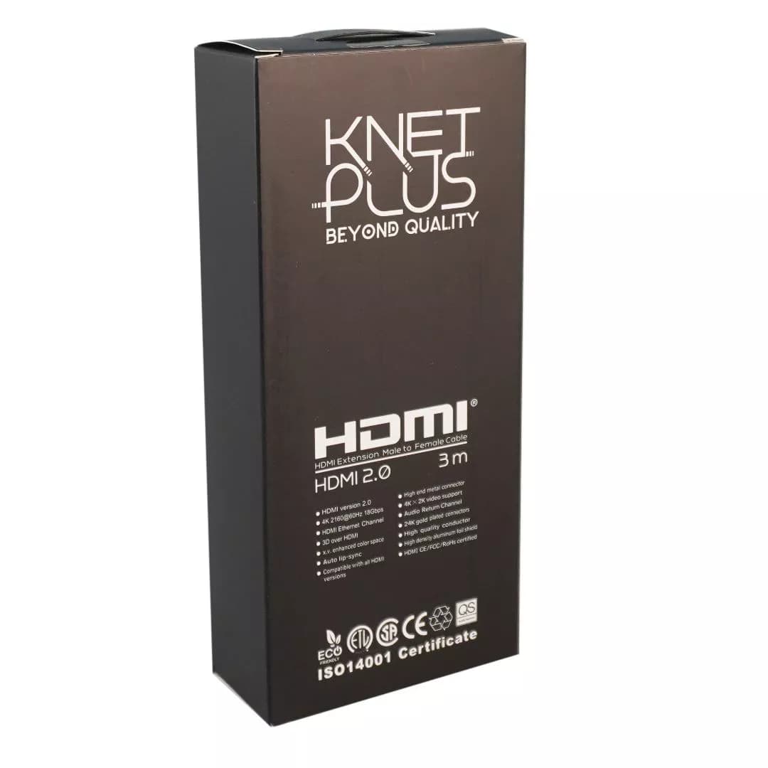 کابل افزایش طول HDMI کی نت پلاس 3 متری KP-A122 — تصویر ۶