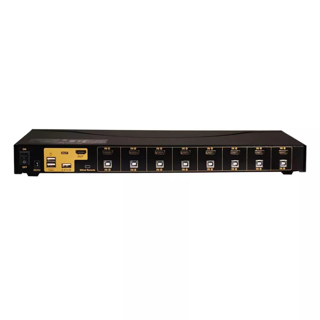 کی وی ام سوئیچ 8 پورت HDMI کی نت پلاس KP-H628 — تصویر ۳