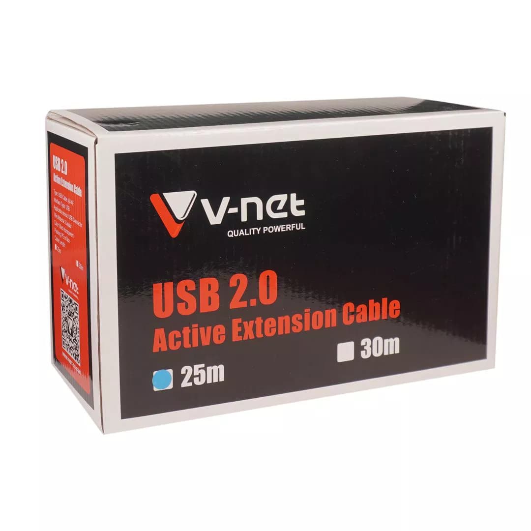 کابل افزایش طول USB وی نت 25 متری V-E8 — تصویر ۴