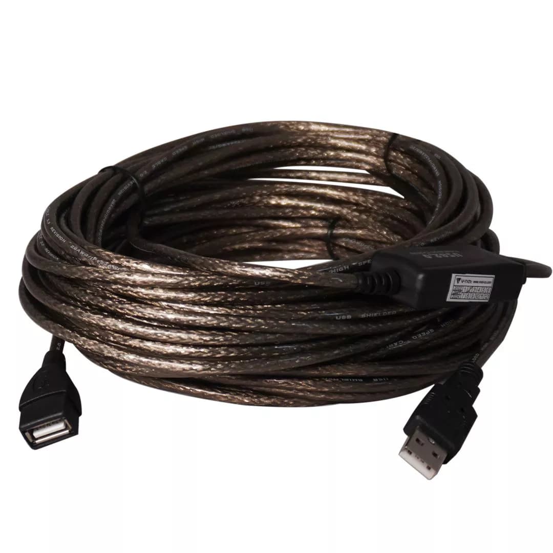 کابل افزایش طول USB وی نت 15 متری V-E6 — تصویر ۳