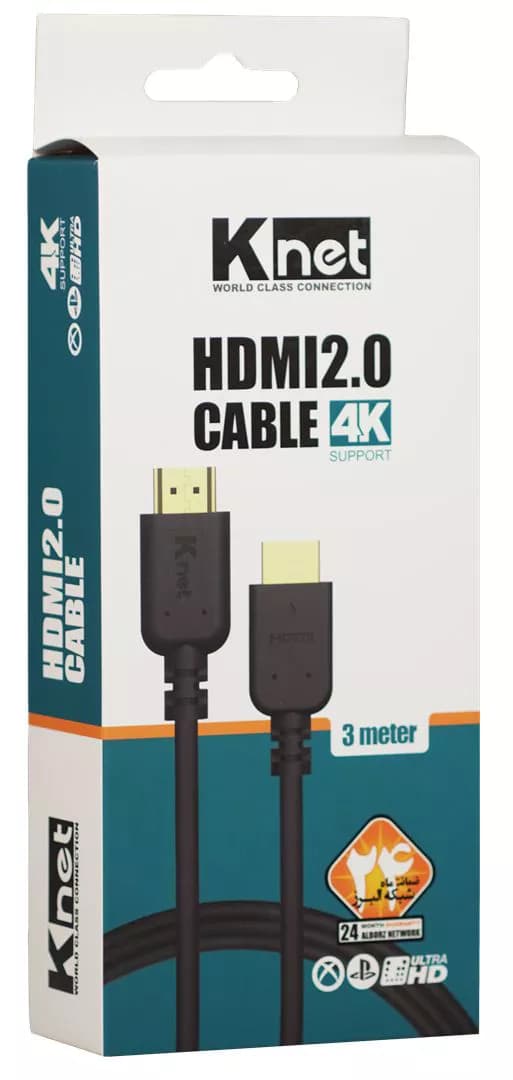 کابل 2.0 HDMI کی نت 3 متری K-C221 — تصویر ۳