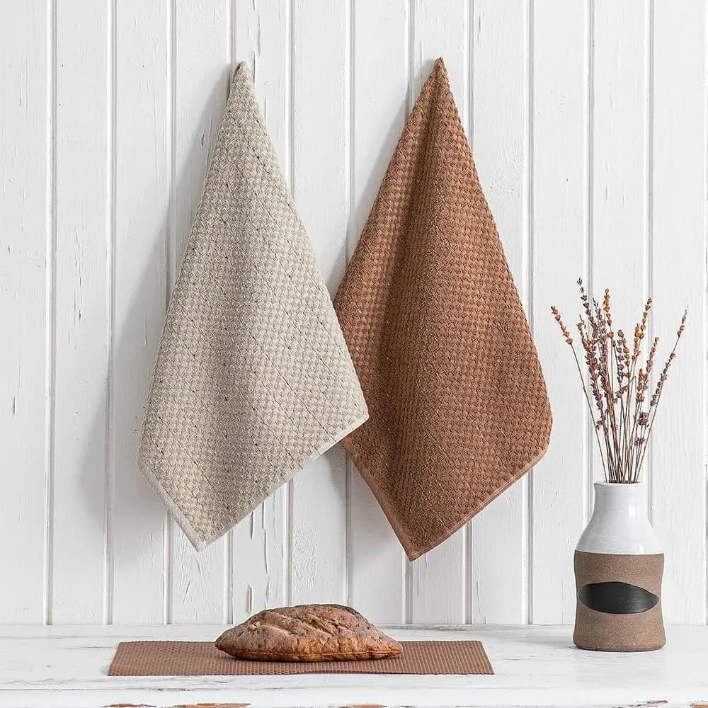 حوله آشپزخانه 2تکه Parla برند ecocotton سایز 70*50 — تصویر ۵