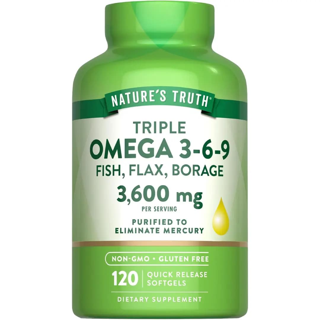 امگا ۳-۶-۹ نیچرز تروث Nature’s Truth Triple Omega 3600mg بسته ۱۲۰ عددی