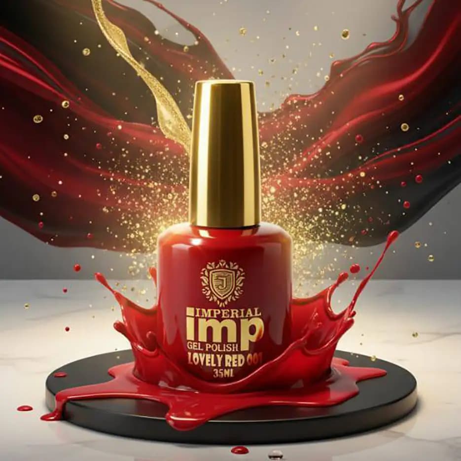 لاک ژل قرمز امپریال IMPERIAL حجم 35 میل — تصویر ۲