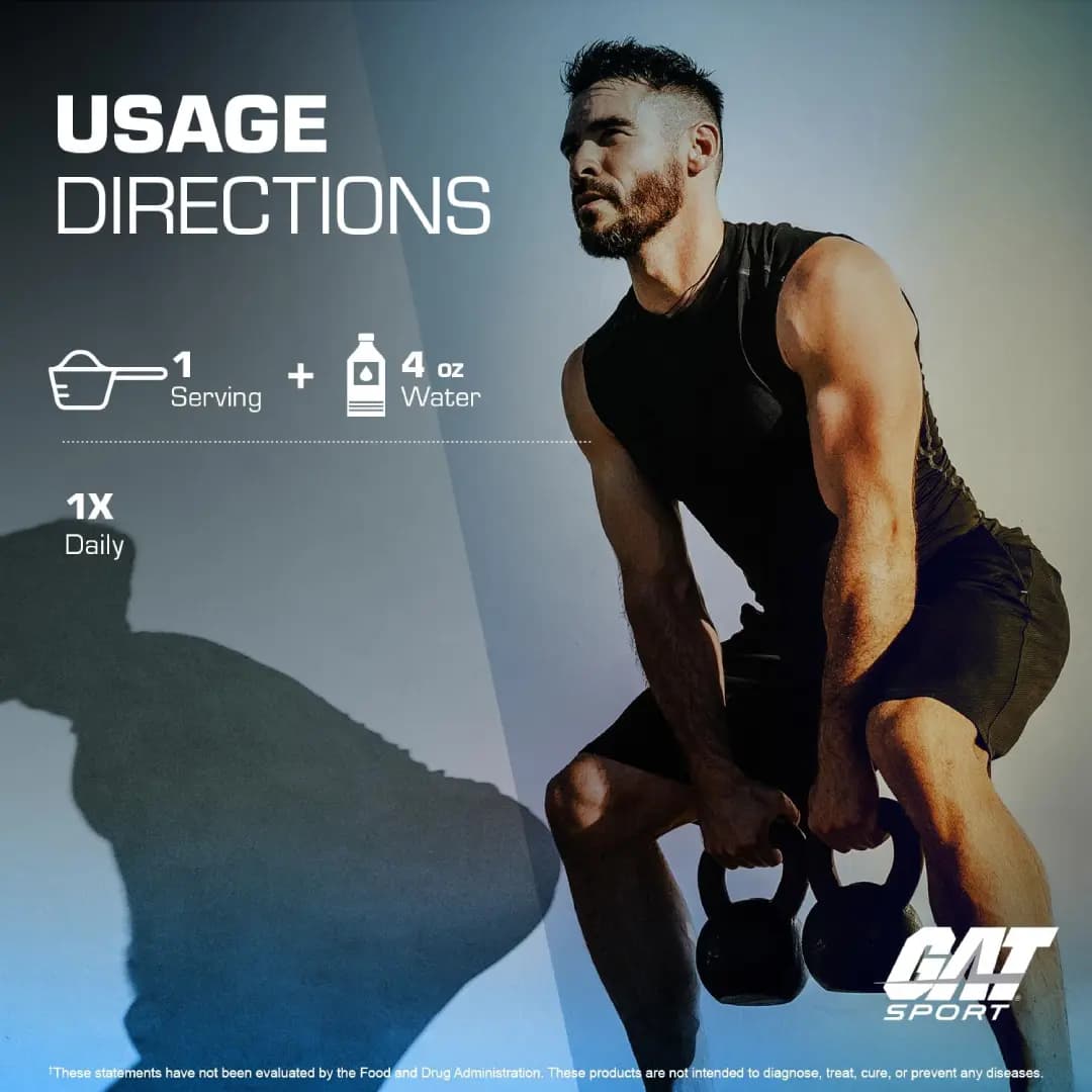مکمل کراتین منوهیدرات گت اسپرت GAT SPORT CREATINE MONOHYDRATE — تصویر ۴