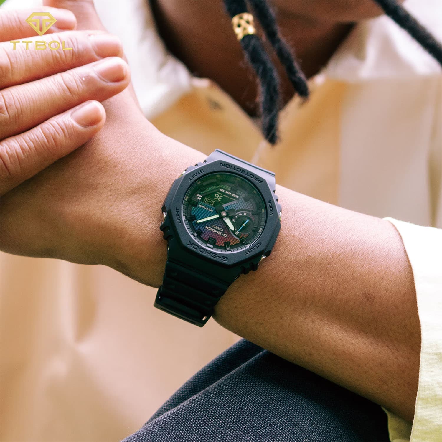 ساعت مچی مردانه G-SHOCK مدل CASIO-GA-2100RW-1A — تصویر ۵