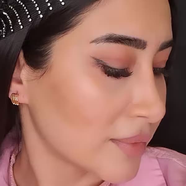 گوشواره دخترانه حلقه ای ژوپینگ رنگ طلایی