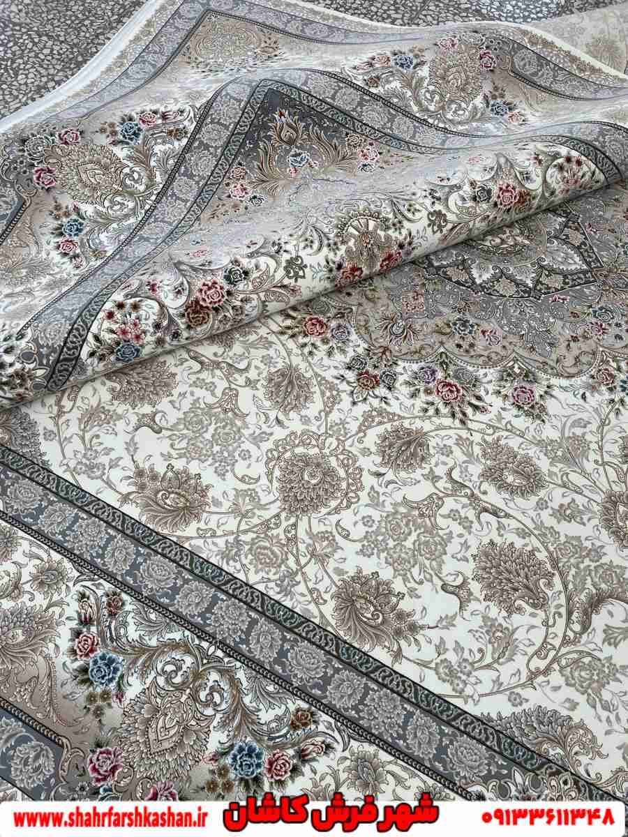 طرح زیبای پاییزان فرش 1500 شانه سفید — تصویر ۲